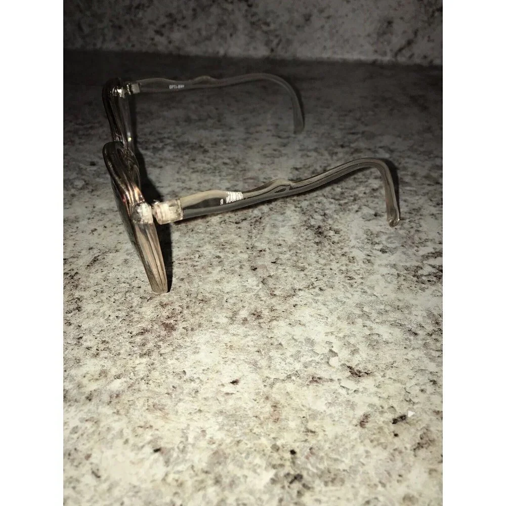 Opti Ray VTG 60'S/70s Womens Sunglasses Pink Clear Ombré Fade Twiggy Oversized